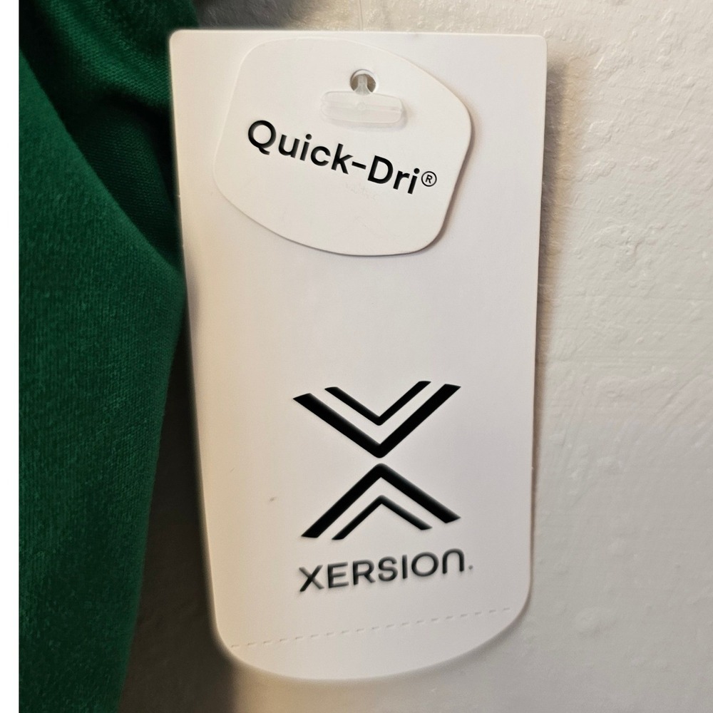 Xersion EverUltra-Lite Dress XXL Green Shady Glade White V-Neck Athletic 373525 - Picture 6 of 11